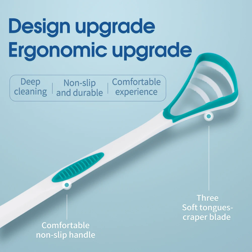 Y-Kelin Tongue Scraper Oral Cleaner Brush Fresh Breath Cleaning Coated Toothbrush Hygiene Care Tools - Image 5