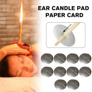 10pcs Beeswax Candle Protectors Personal Ear Care Disk Protective Ear Care Candle Protective Disk Ear Candle Pad Tray