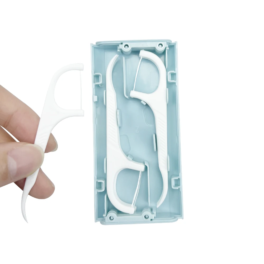 Portable Automatic Dental Floss Storage Box Flosser Picks Toothpick Teeth Stick Tooth Cleaning Oral Hygiene Care For Home Travel - Image 2