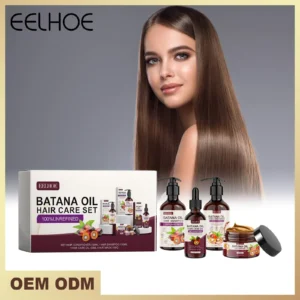 EELHOE Batana Oil Hair Care Set Hair Conditioner Fury Nourishing Hair Smoothing Softening Promote Hair Growth Hair Cleaning Set