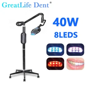 FR ES EU SA AE IT In Stock GreatLife Dent 40w 8Powerful LED Bulbs Teeth Whitening Bleaching Dental Professional Tooth White Lamp