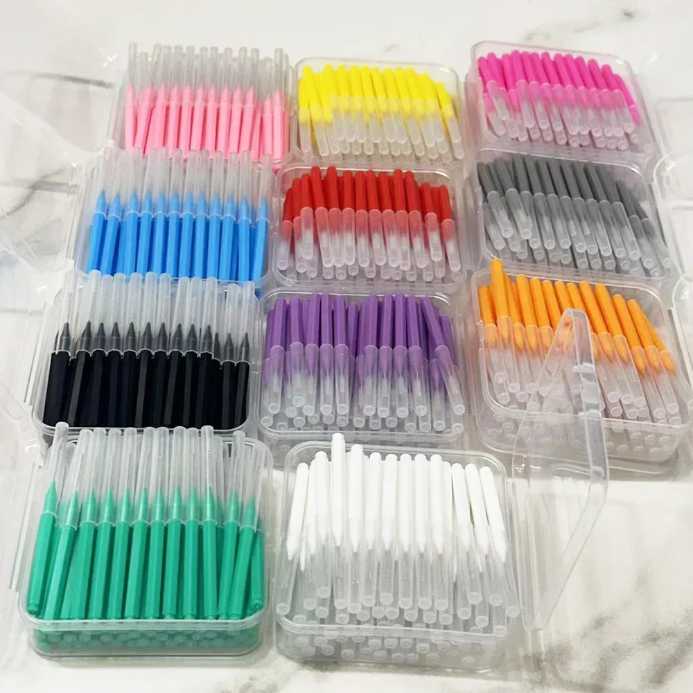 60Pcs Interdental Brushes Health Care Tooth Push-Pull Escova Removes Food And Plaque Better Teeth Oral Hygiene Tool Oral Care