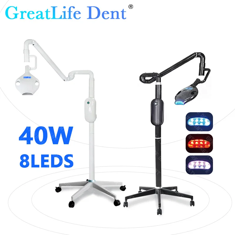 FR ES EU SA AE IT In Stock GreatLife Dent 40w 8Powerful LED Bulbs Teeth Whitening Bleaching Dental Professional Tooth White Lamp - Image 2