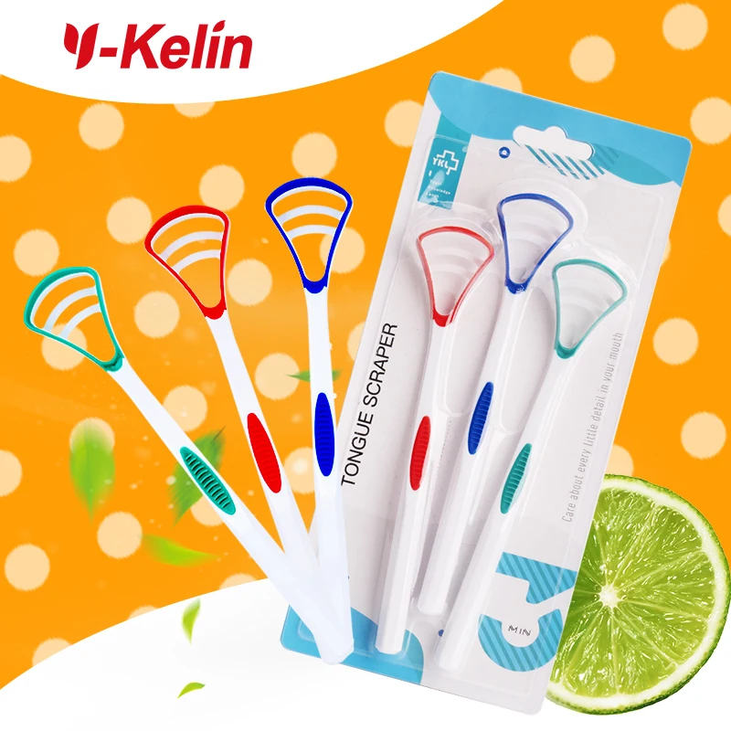 Y-Kelin Sales Silicone Tongue Scraper Brush Cleaning Food Grade Single Oral Care To Keep Fresh Breath 3Color Pack No.1 - Image 2
