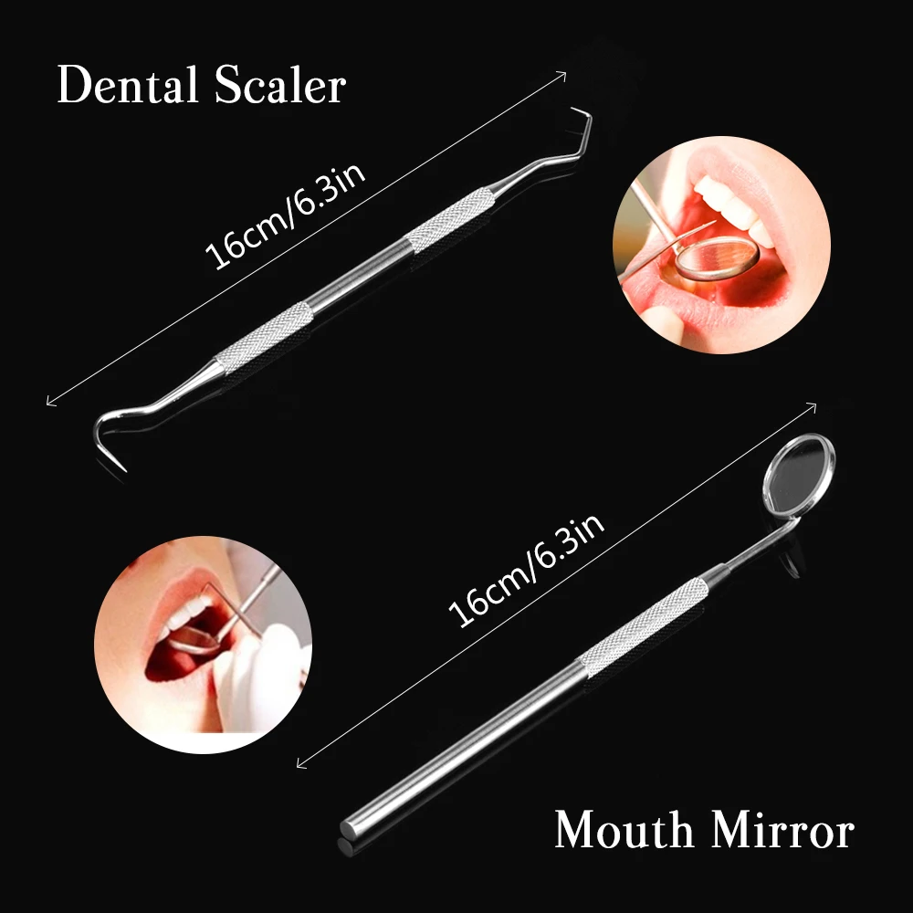 4Pcs Set Tartar Scraper Scaler Plaque Remover Teeth Cleaning Tool Dentist Dental Hygiene Kit Dental Calculus Remover Oral Care - Image 3