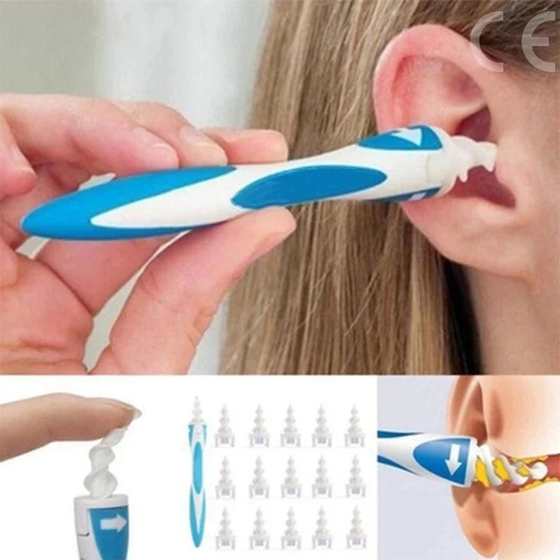 16 pcs Ear Cleaning Tools Tools Ear Scoop Cleaning Ear Wax Silicone Soft Spiral Beauty Care Gadget Portable Personal Hygiene Set - Image 2