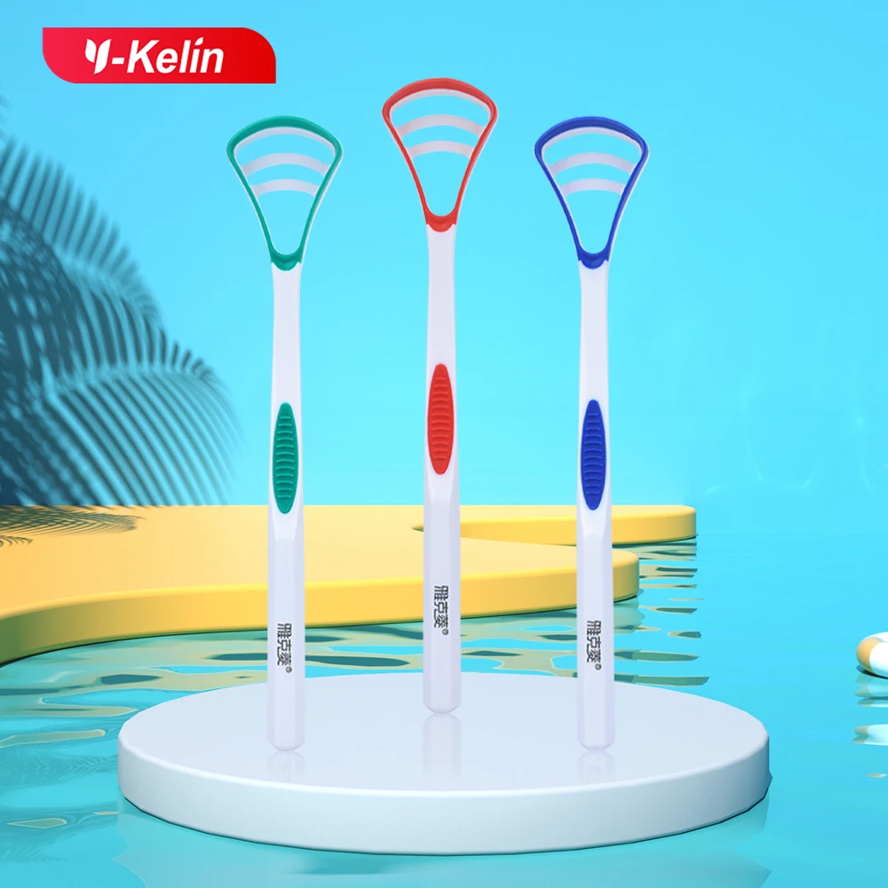 Y-Kelin Sales Silicone Tongue Scraper Brush Cleaning Food Grade Single Oral Care To Keep Fresh Breath 3Color Pack No.1 - Image 3