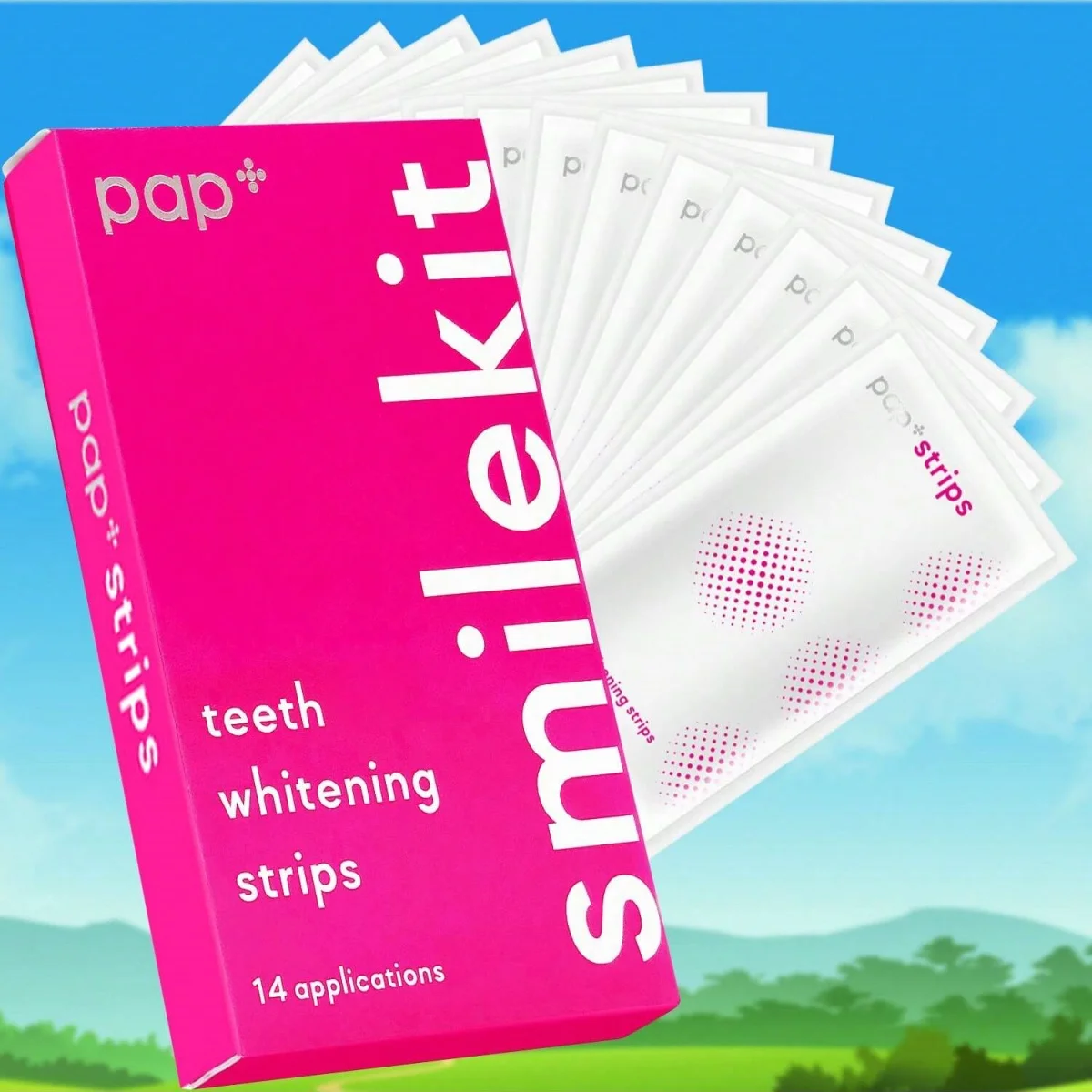 7/14 Pairs PAP Whitening Teeth Stickers Gel Whitening Strips Stain Removal Oral Hygiene Care Dental Bleaching Tools Teeth Strips