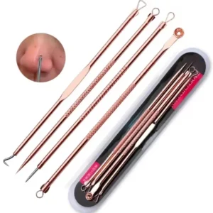 4Pcs Blackhead Removal Needles Black Dots Cleaner Stainless Steel Spot Extractor Acne Treatment Needle Face Clean Care Tool